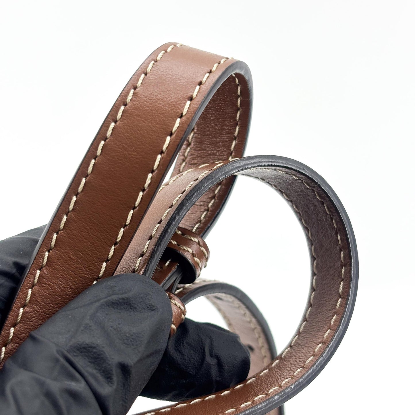 Burberry Micro Leather Pocket Bag Brown
