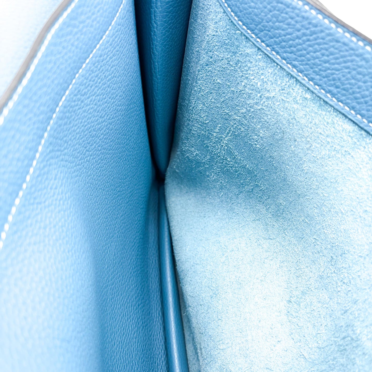 Hermès Sac à Dépêche 38 Blue Jeans Togo Silver Hardware