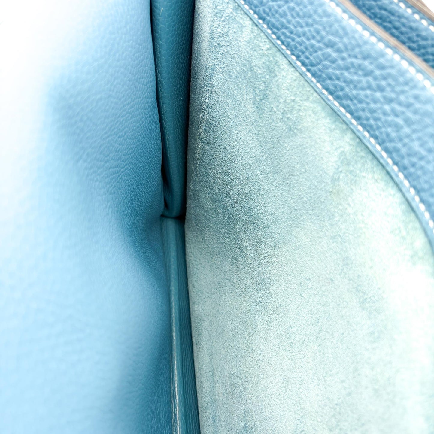 Hermès Sac à Dépêche 38 Blue Jeans Togo Silver Hardware