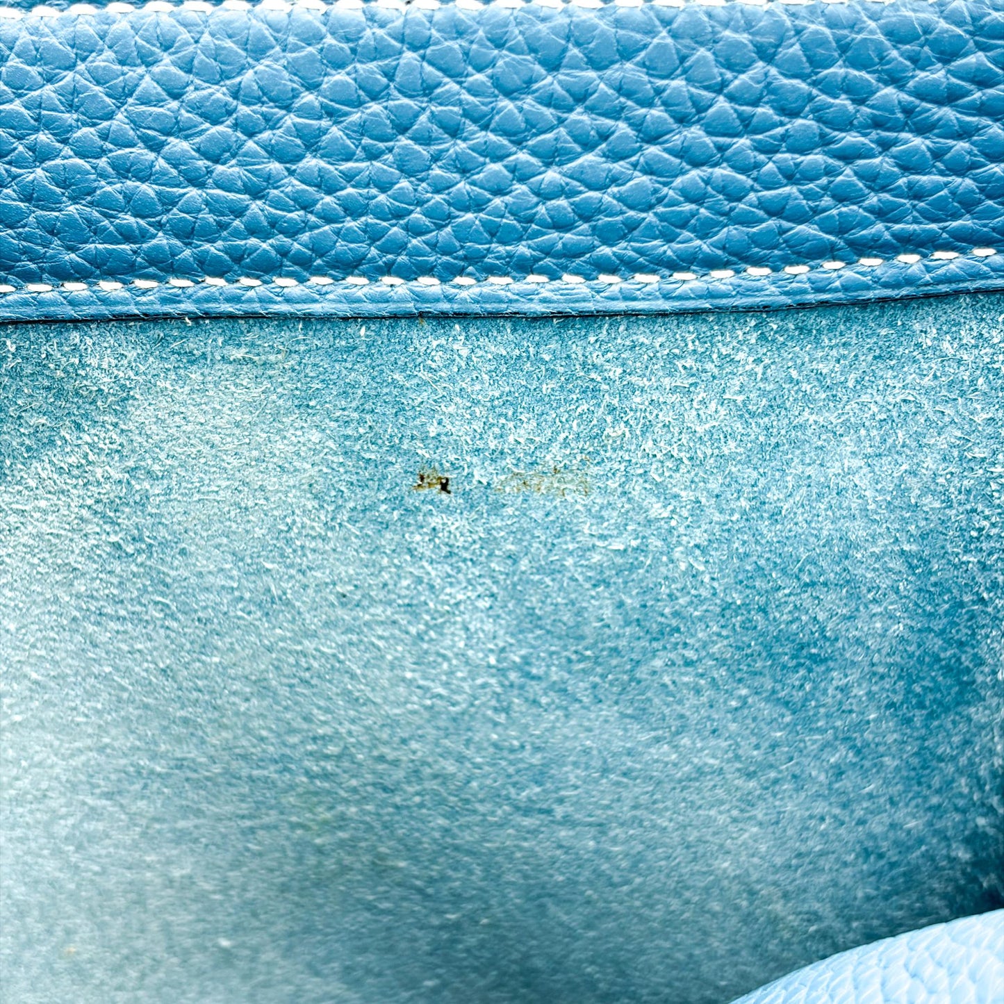 Hermès Sac à Dépêche 38 Blue Jeans Togo Silver Hardware
