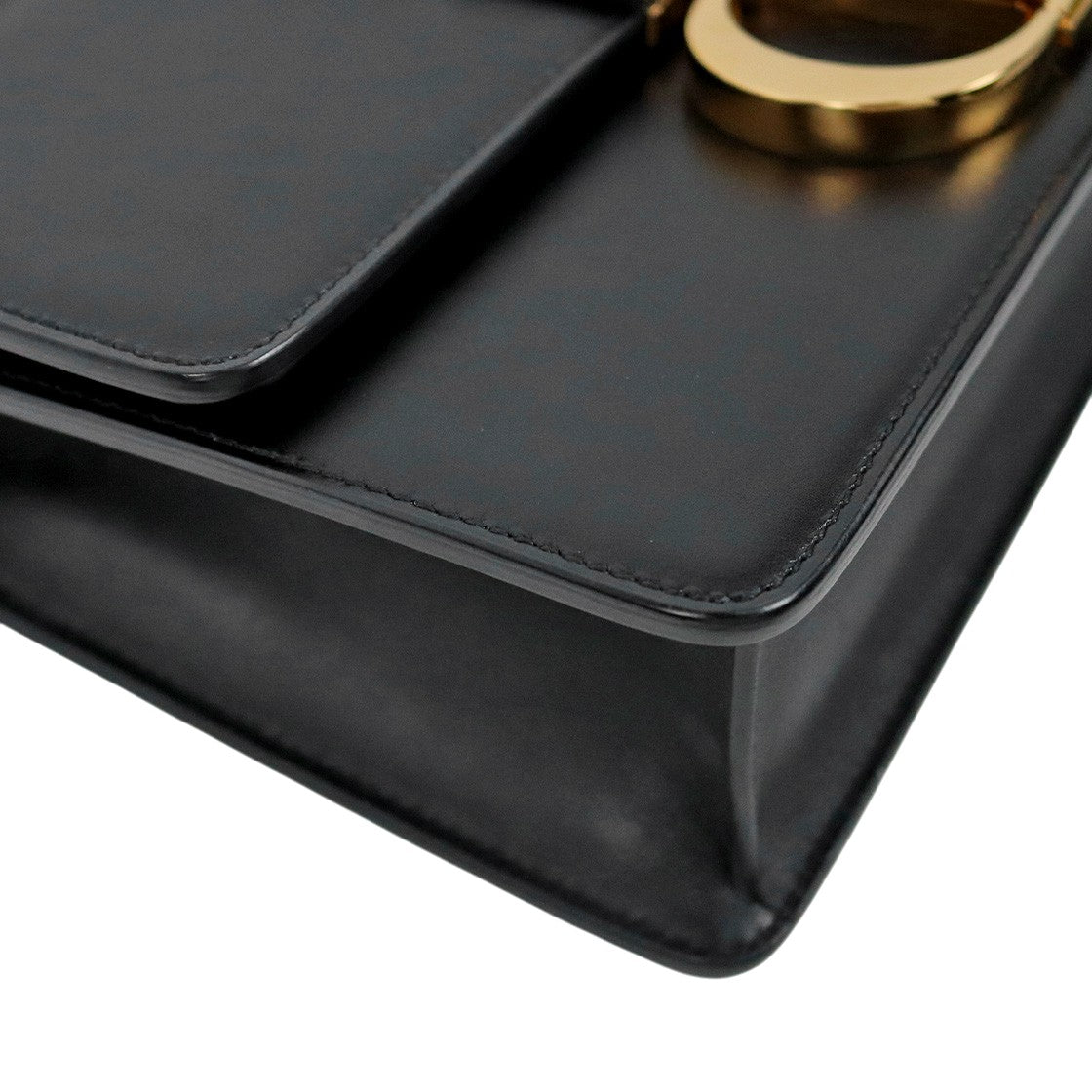 Dior Black 30 Montaigne Box Shoulder Bag