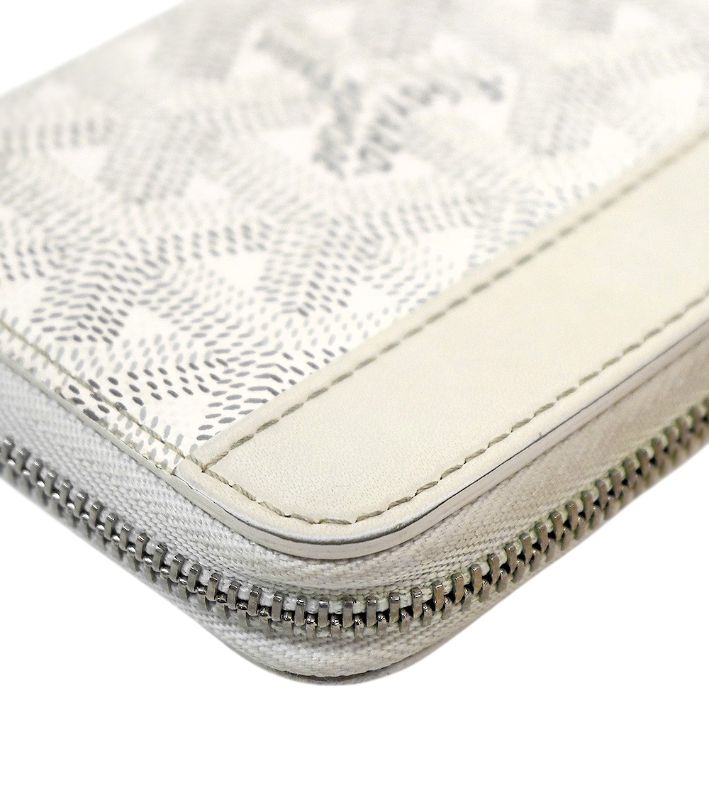 Goyard White Matignon Mini Wallet