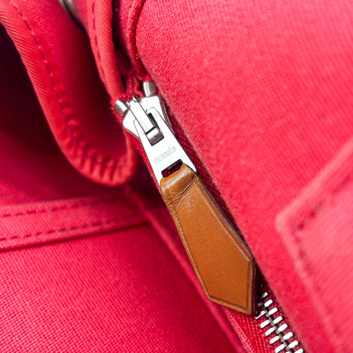 Hermès Ca Bag 39 Bougainvillea Pink Canvas Tote Bag