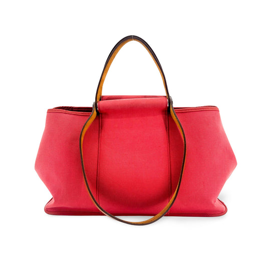 Hermès Ca Bag 39 Bougainvillea Pink Canvas Tote Bag