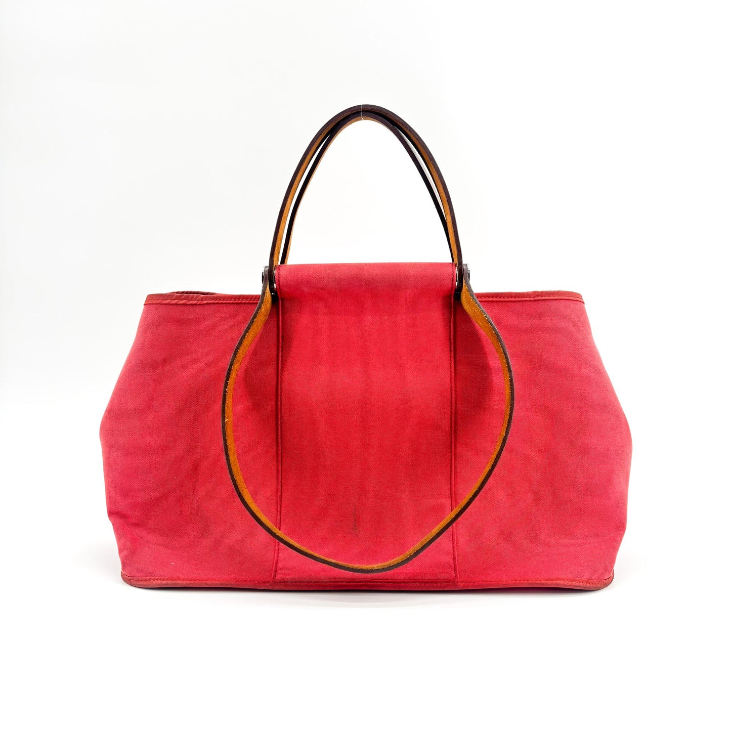 Hermès Ca Bag 39 Bougainvillea Pink Canvas Tote Bag
