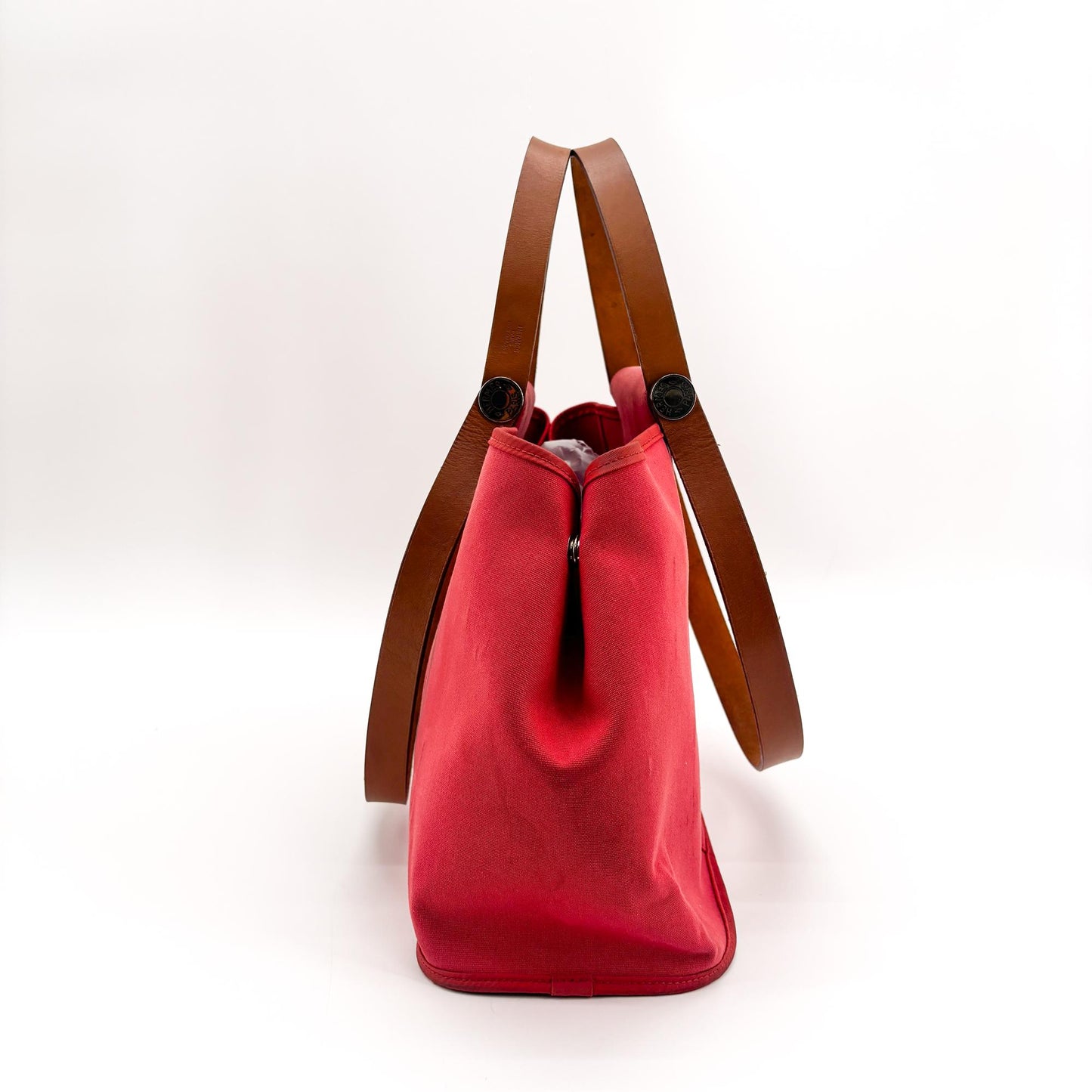 Hermès Ca Bag 39 Bougainvillea Pink Canvas Tote Bag