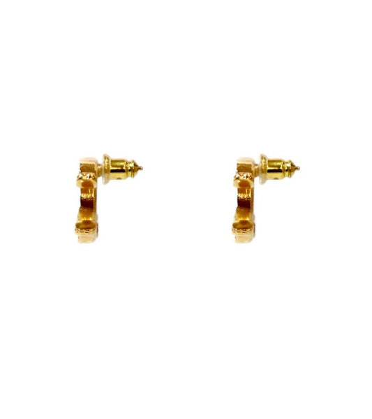 Chanel CC Gold Earrings
