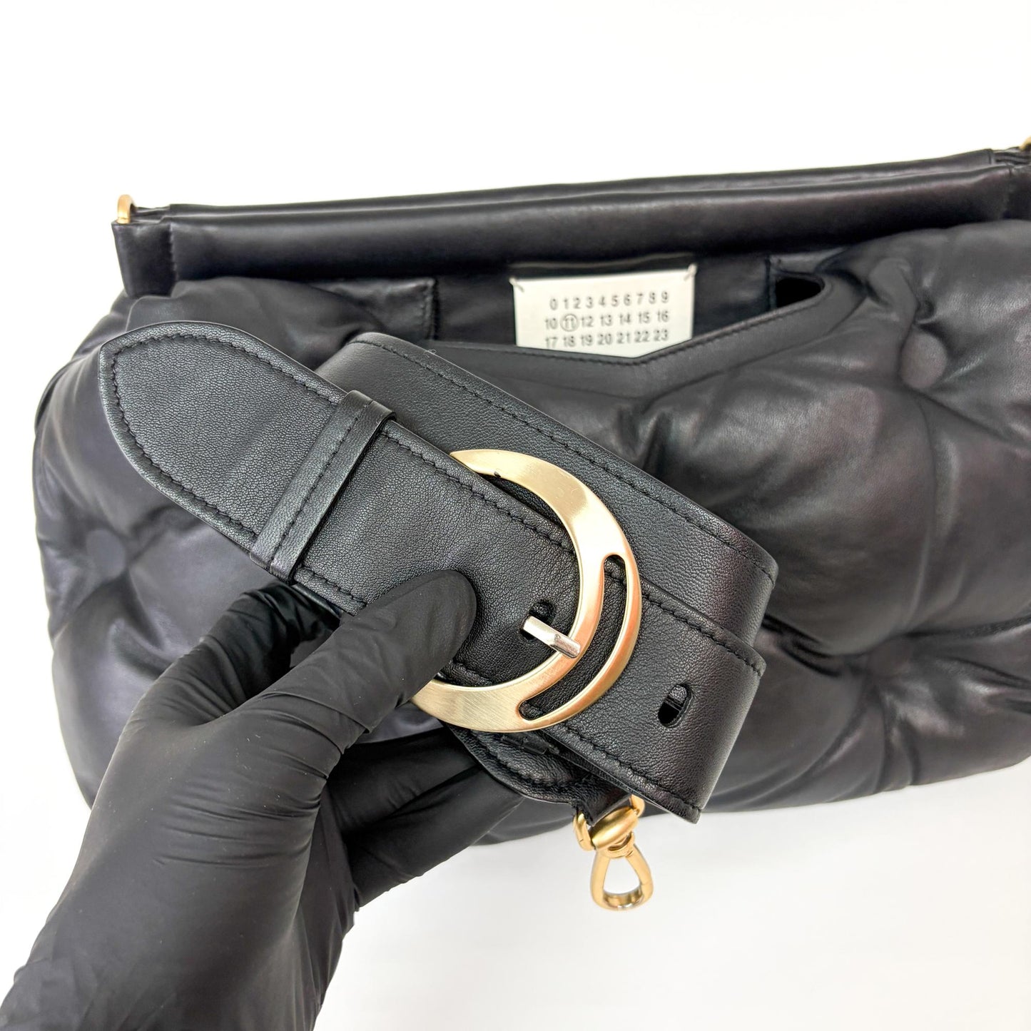 Maison Margiela Glam Slam Medium Shoulder Bag Black
