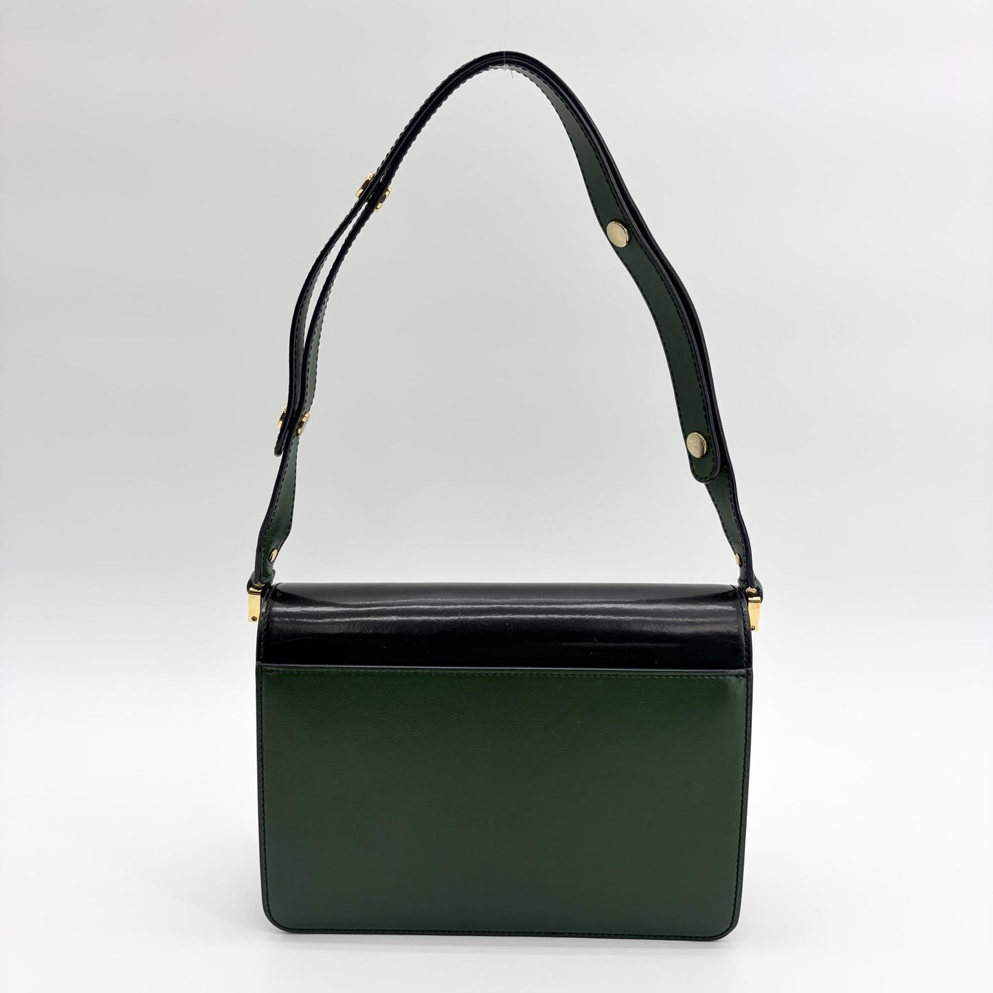 Marni Medium Trunk Bag Black Gold Hardware