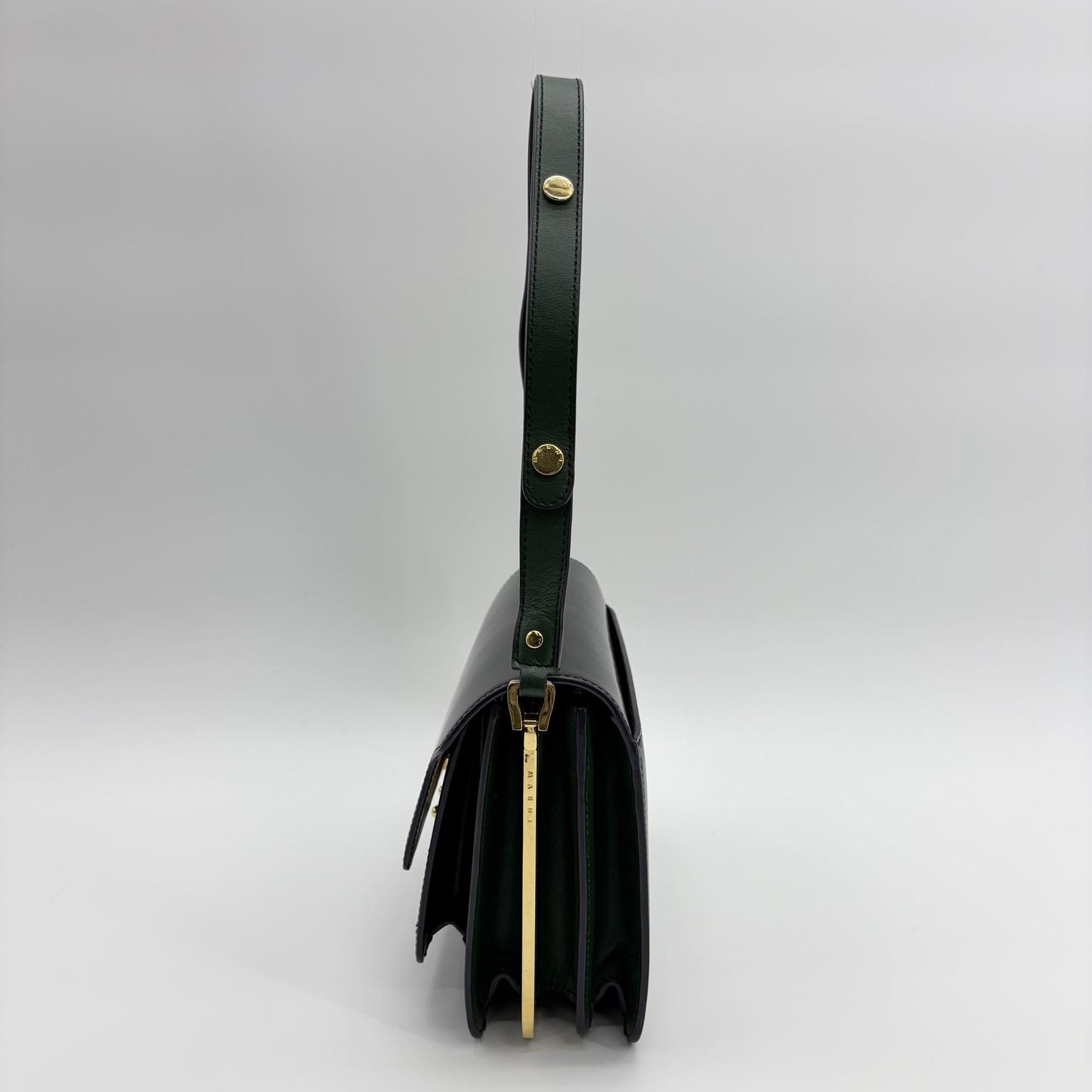 Marni Medium Trunk Bag Black Gold Hardware