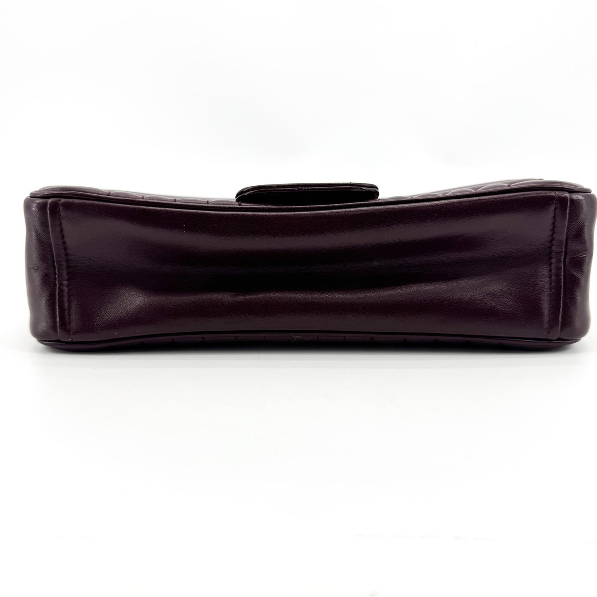 Prada Diagram Medium Crossbody Bag Burgundy Silver Hardware