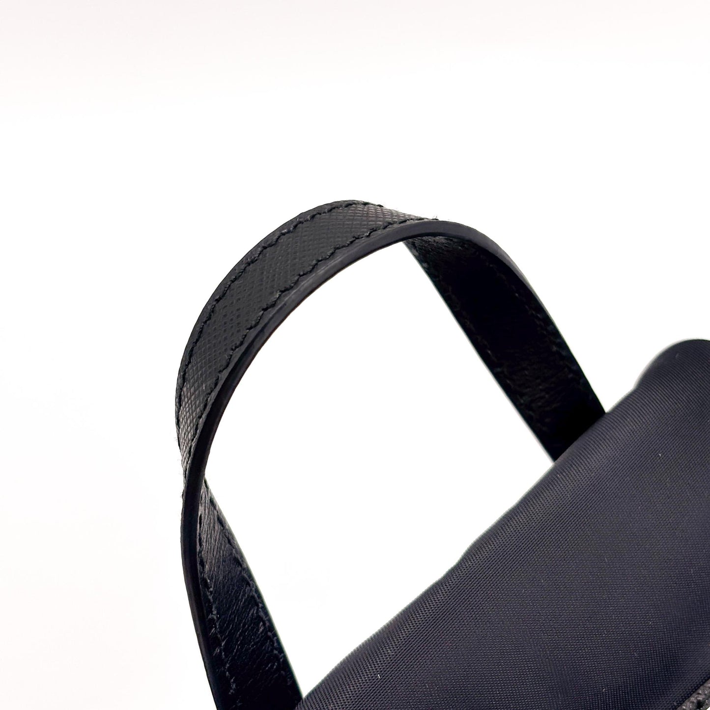 Prada Nylon Mini Chain Backpack Black