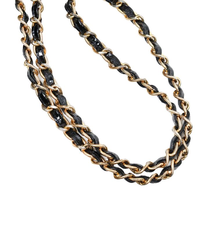 Chanel Black Patent Diana Shoulder Bag