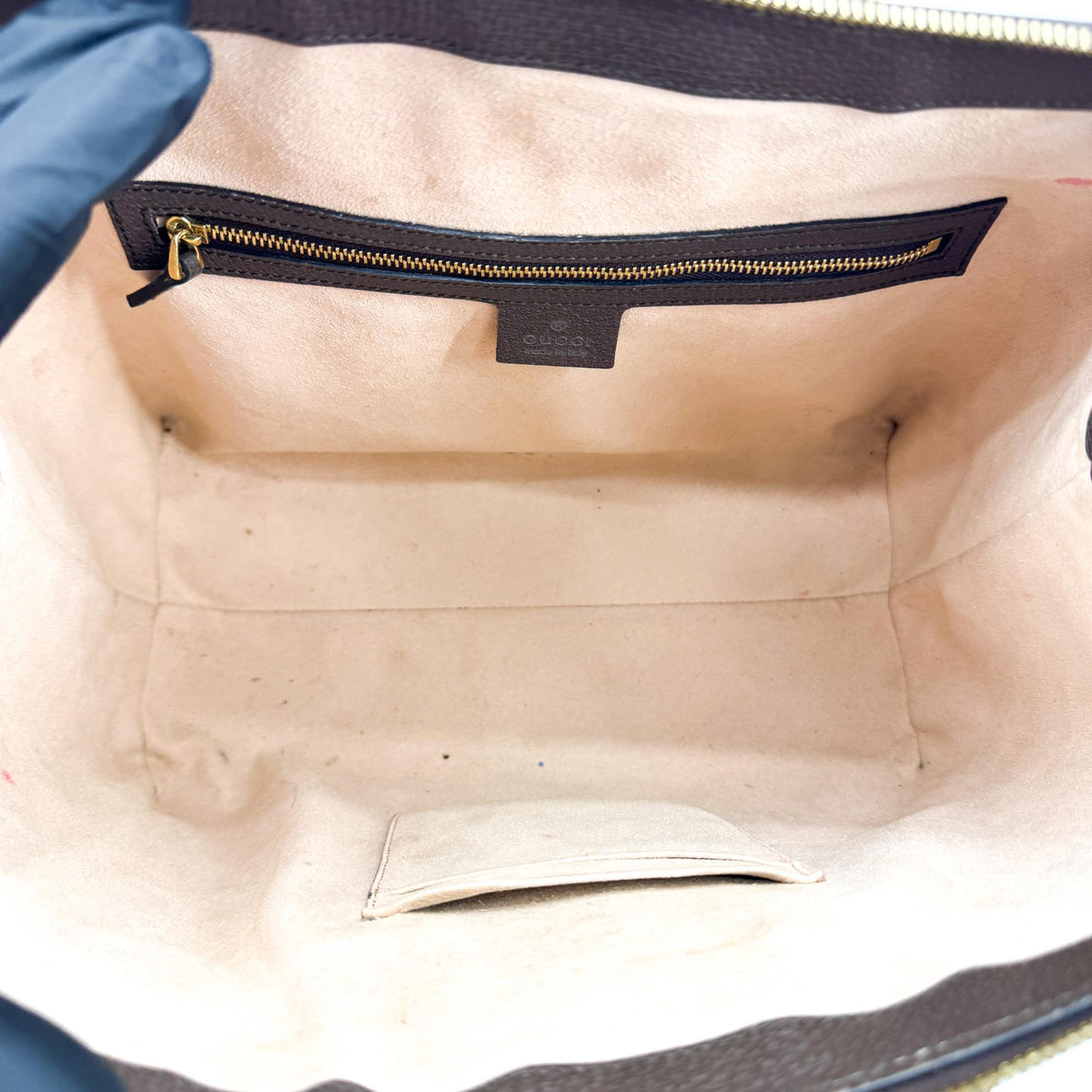 Gucci Ophidia GG Medium Tote Bag Beige Brown