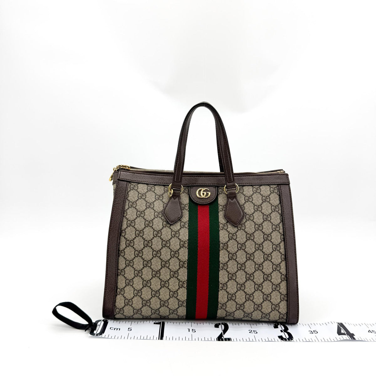Gucci Ophidia GG Medium Tote Bag Beige Brown
