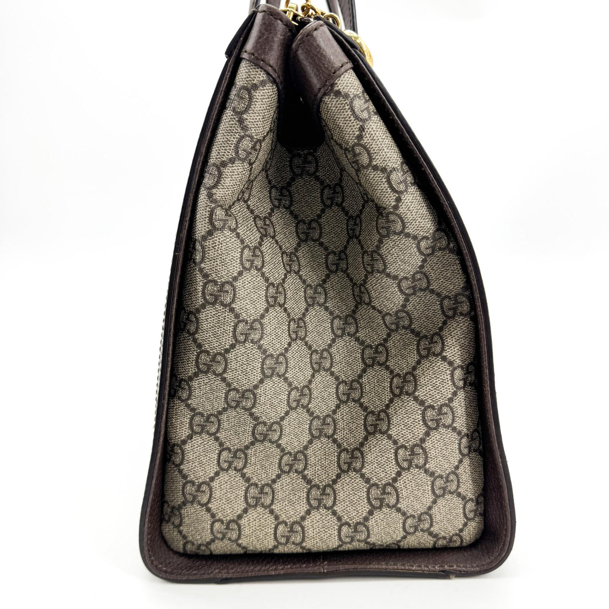 Gucci Ophidia GG Medium Tote Bag Beige Brown