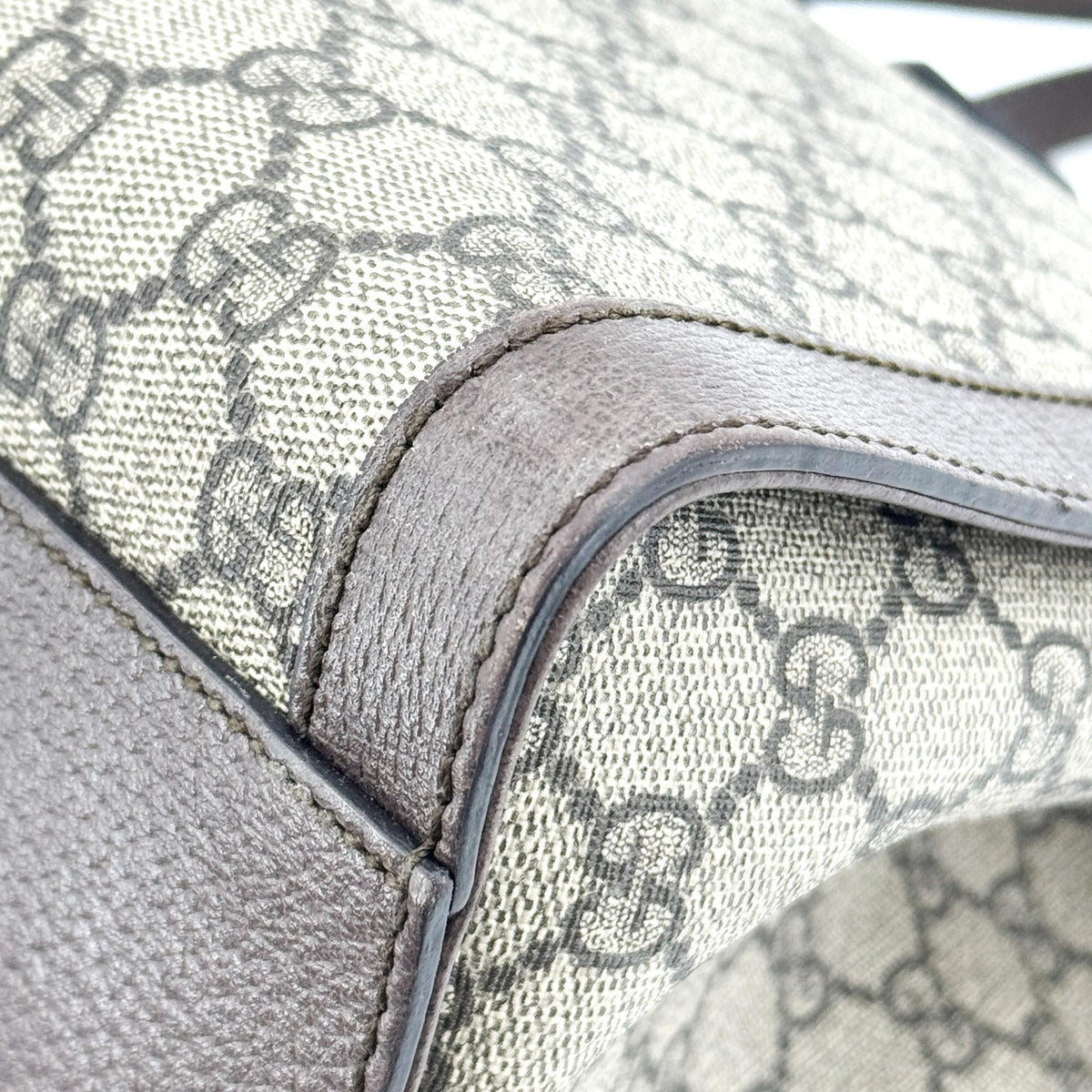 Gucci Ophidia GG Medium Tote Bag Beige Brown