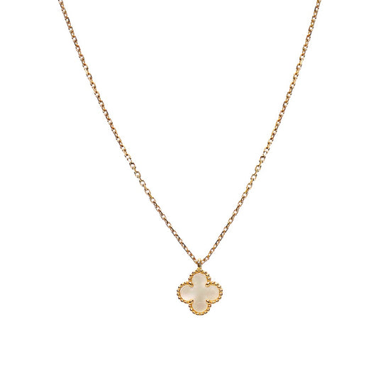 Van Cleef & Arpels Sweet Mother-of-Pearl Alhambra Necklace