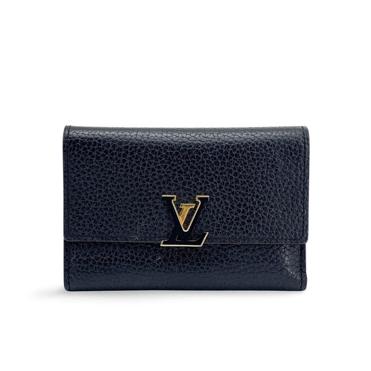 Louis Vuitton Capucines Compact Wallet Noir