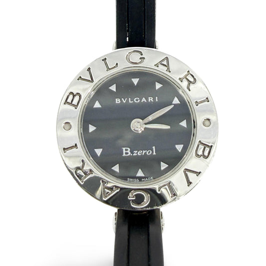 Bulgari B.Zero1 Watch 22mm Black Dial Black Leather Strap