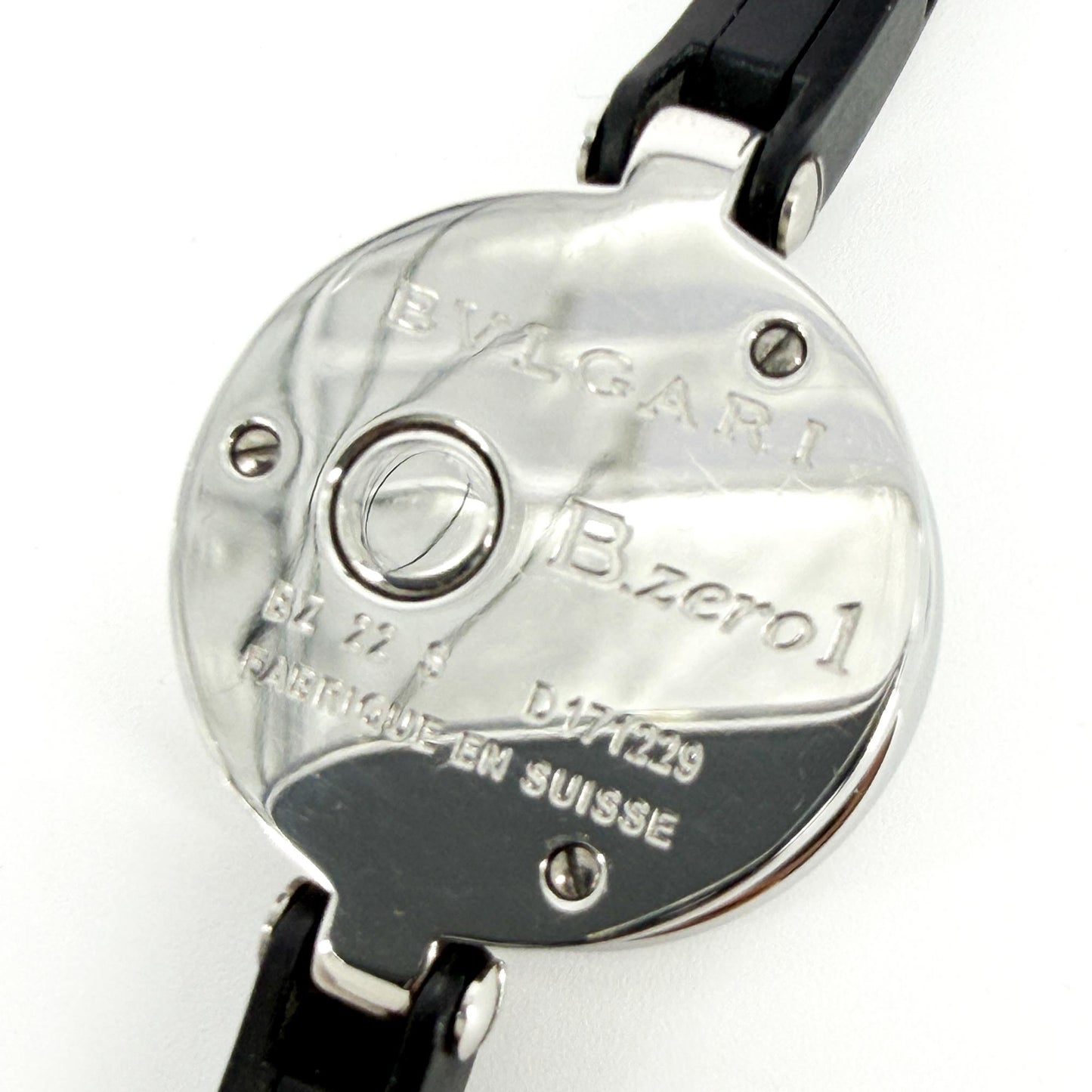 Bulgari B.Zero1 Watch 22mm Black Dial Black Leather Strap