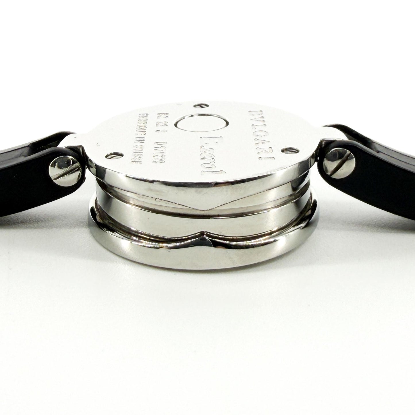 Bulgari B.Zero1 Watch 22mm Black Dial Black Leather Strap