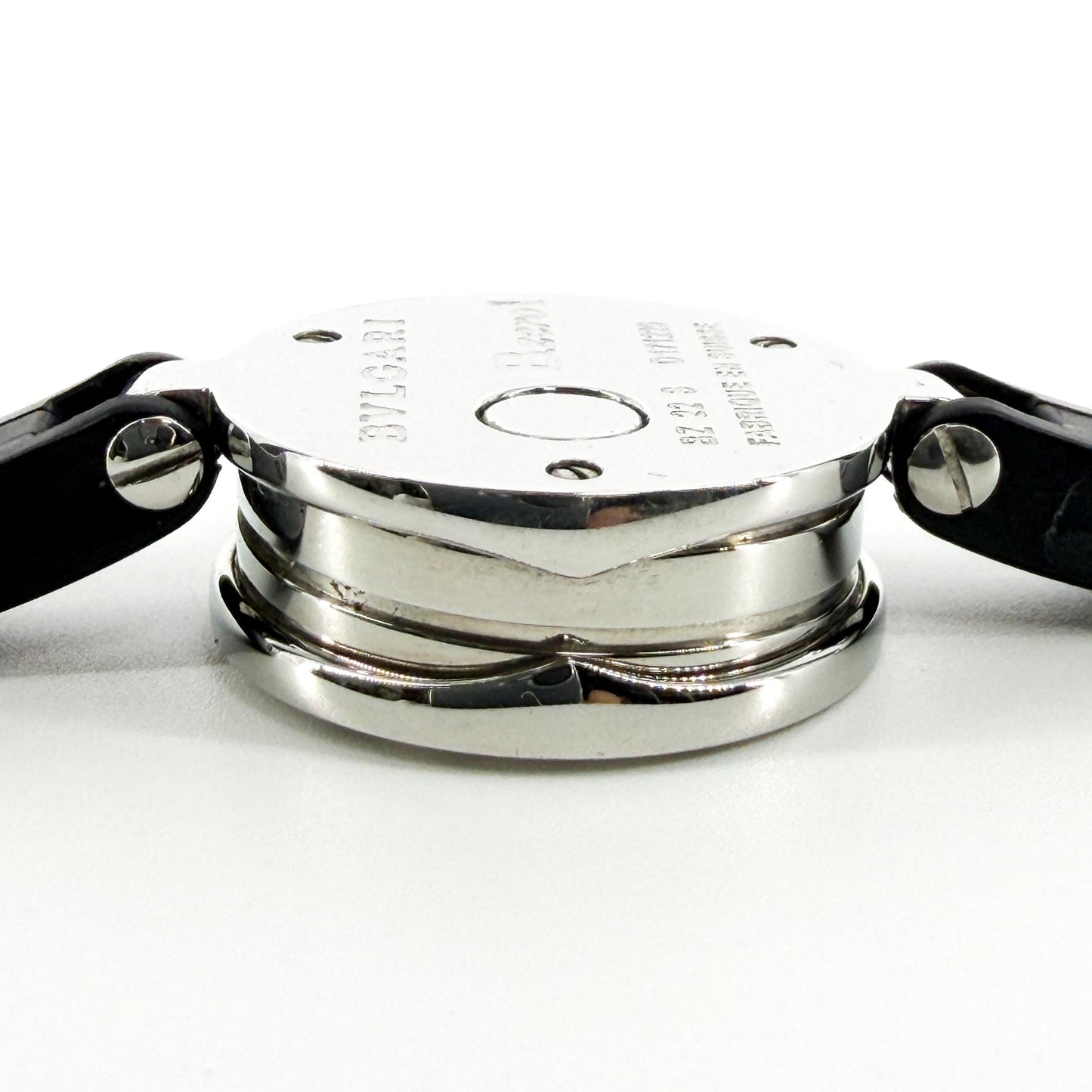 Bulgari B.Zero1 Watch 22mm Black Dial Black Leather Strap