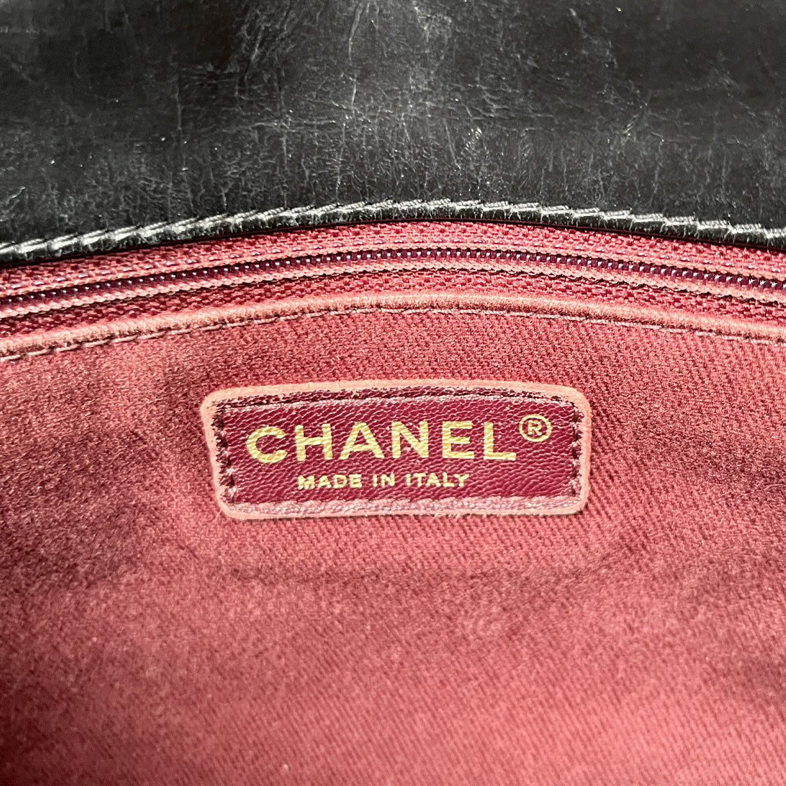 Chanel Black Castle Lock 2-Way Bag