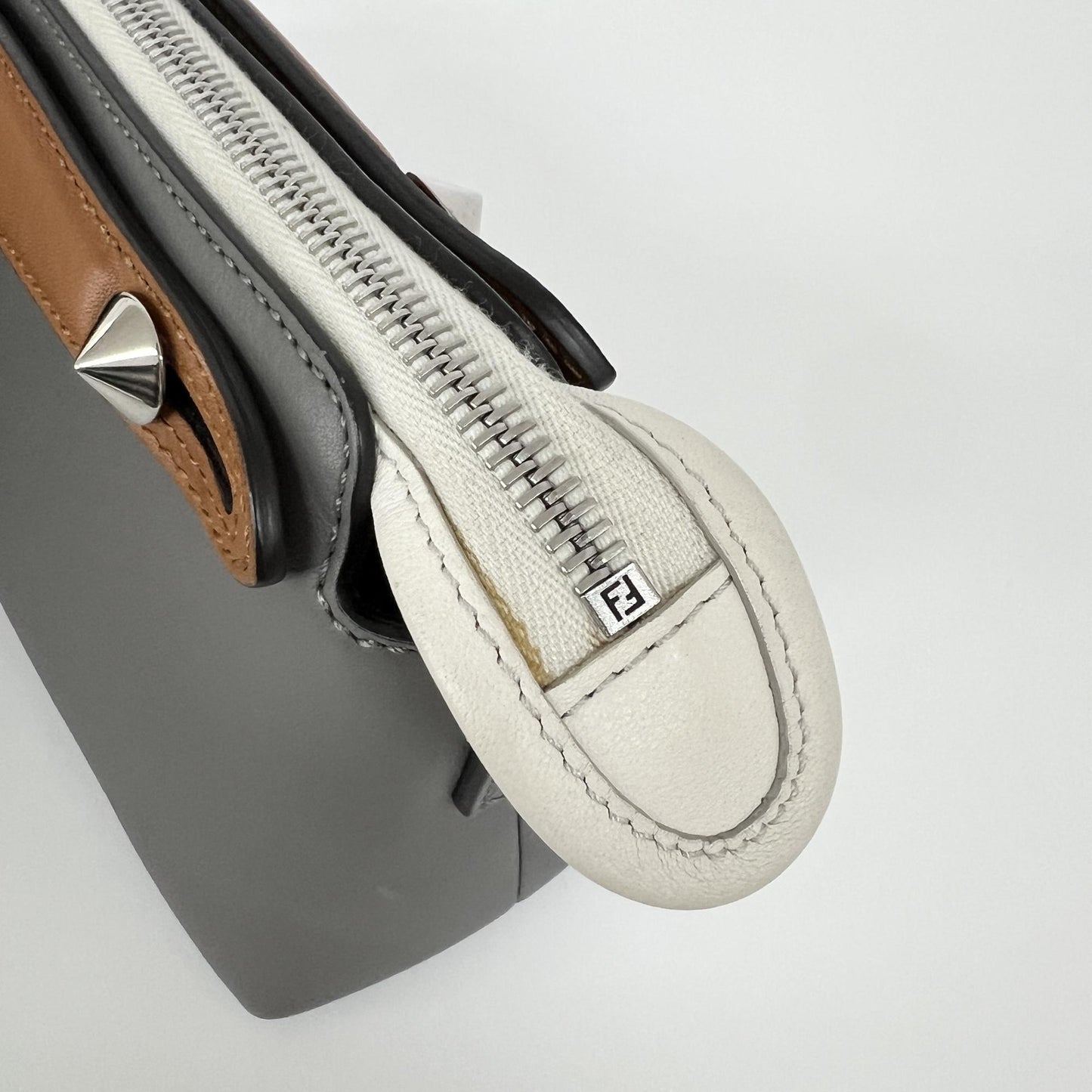 Fendi By The Way Small Boston Bag Grey