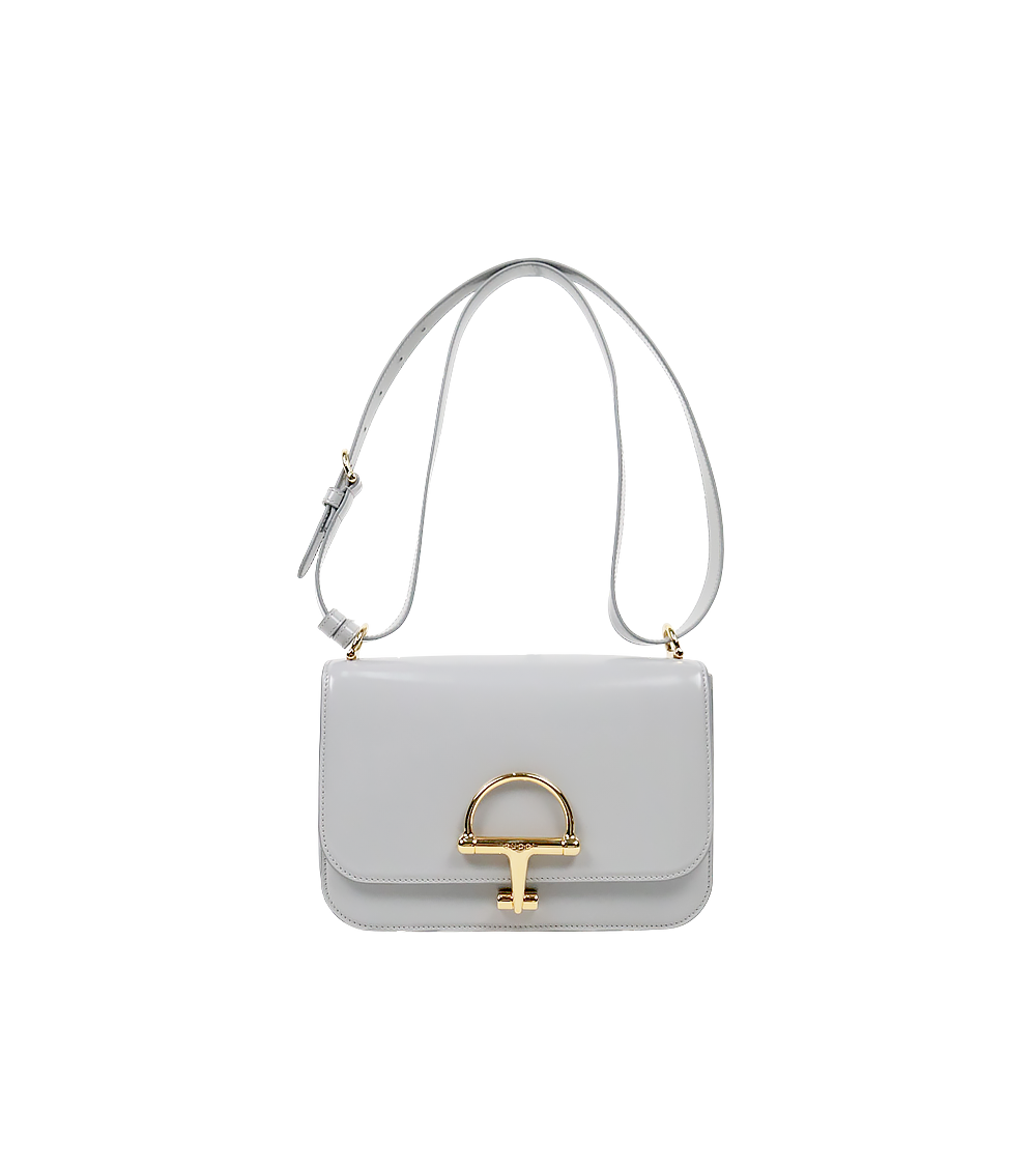 Gucci Gray Small Leather Siena Shoulder Bag