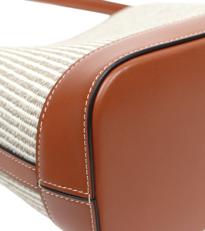 Celine beige triope bucket shoulder bag