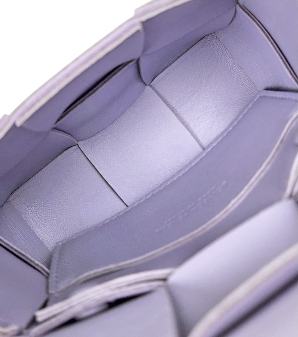 Bottega Veneta Mini Purple Cassette Crossbody Bag