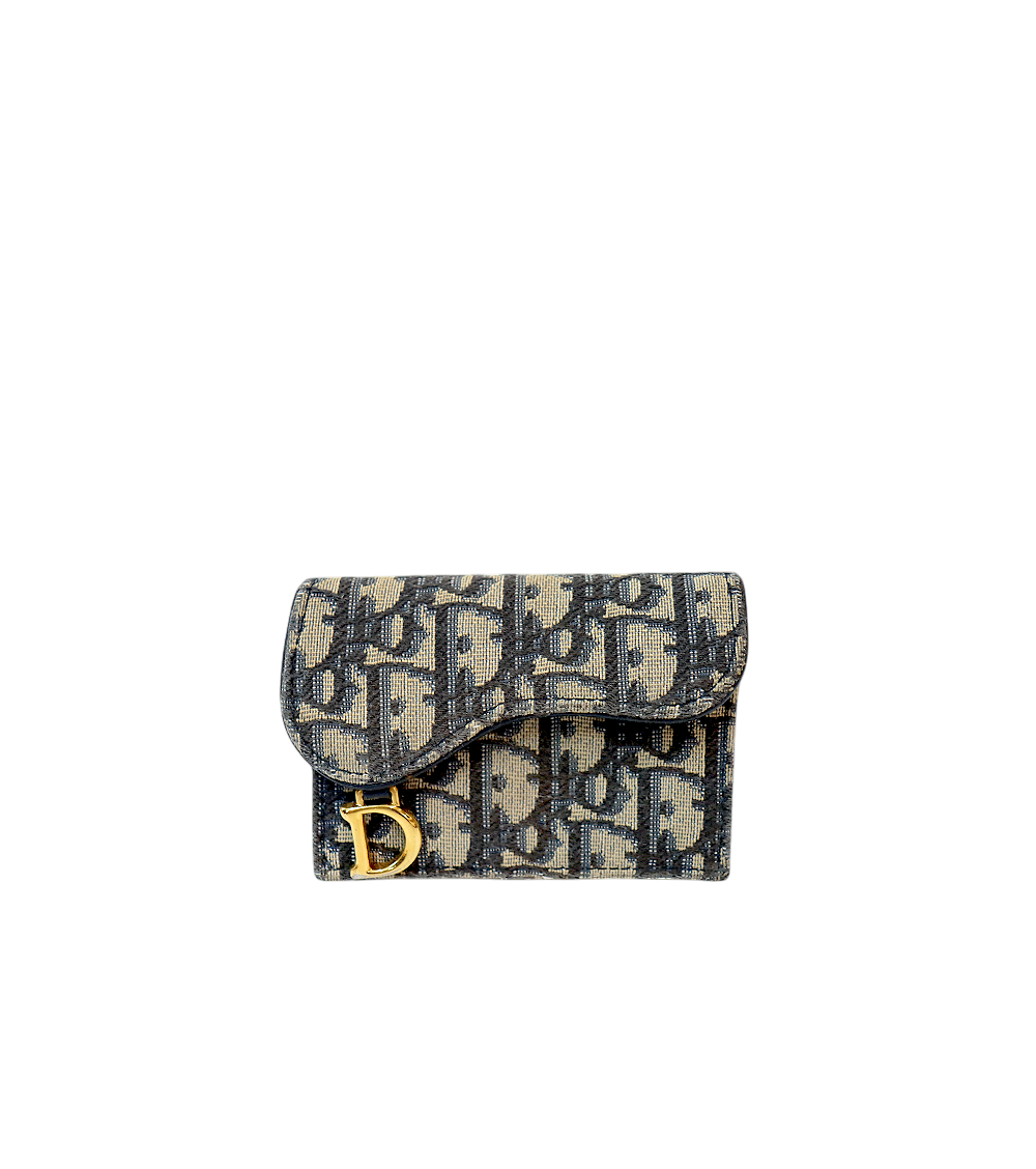 Dior Oblique Saddle Card Wallet