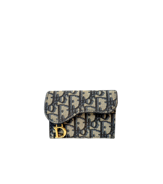 Dior Oblique Saddle Card Wallet