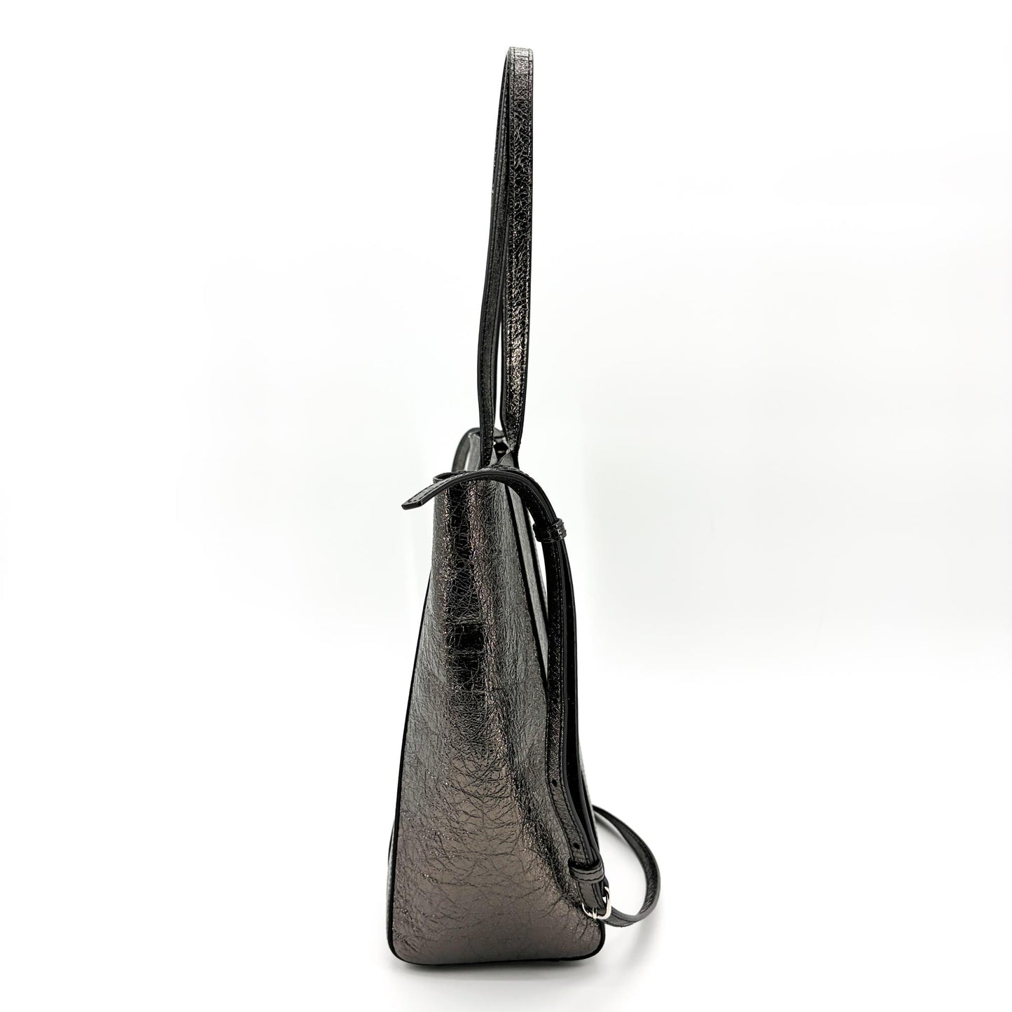 Balenciaga XS Everyday Tote Bag Metallic Dark Silver