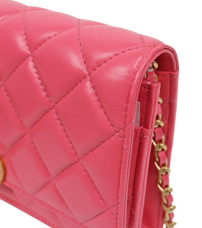 Chanel Pink Heart Turnlock WOC