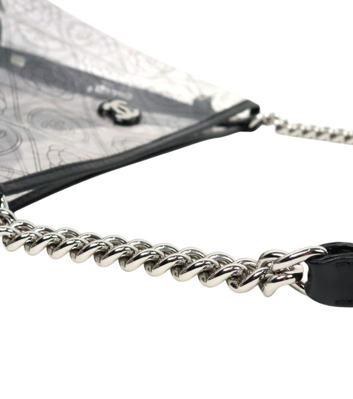 Chanel Black PVC Camelia Bucket Bag