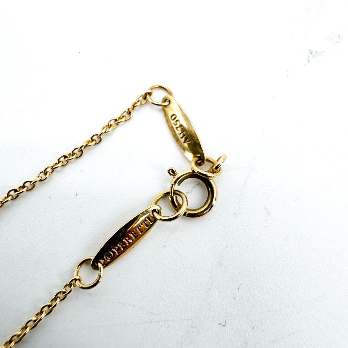 Tiffany & Co. Elsa Peretti Diamond By The Yard Pendant Yellow Gold