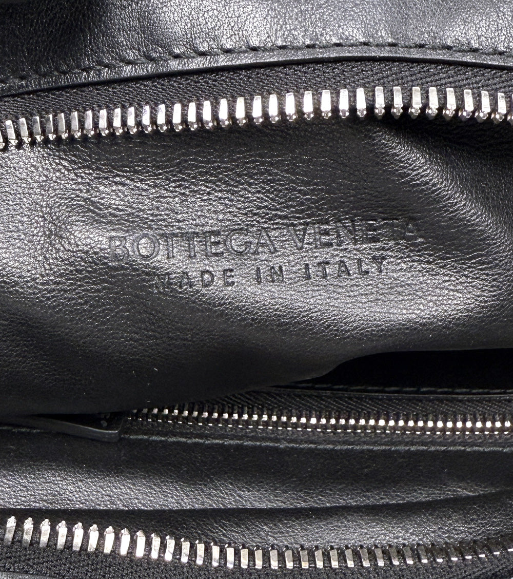 Bottega Veneta Black Twisted Clutch Bag