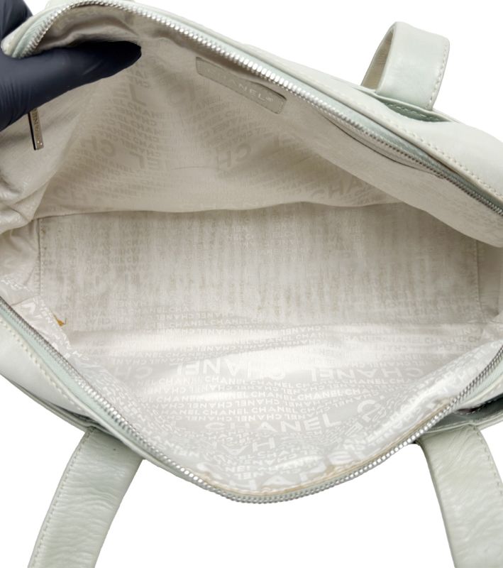 Chanel Mint Logo Shoulder Bag