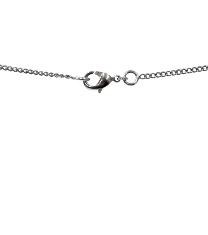 Chanel Cubic CC Silver Necklace
