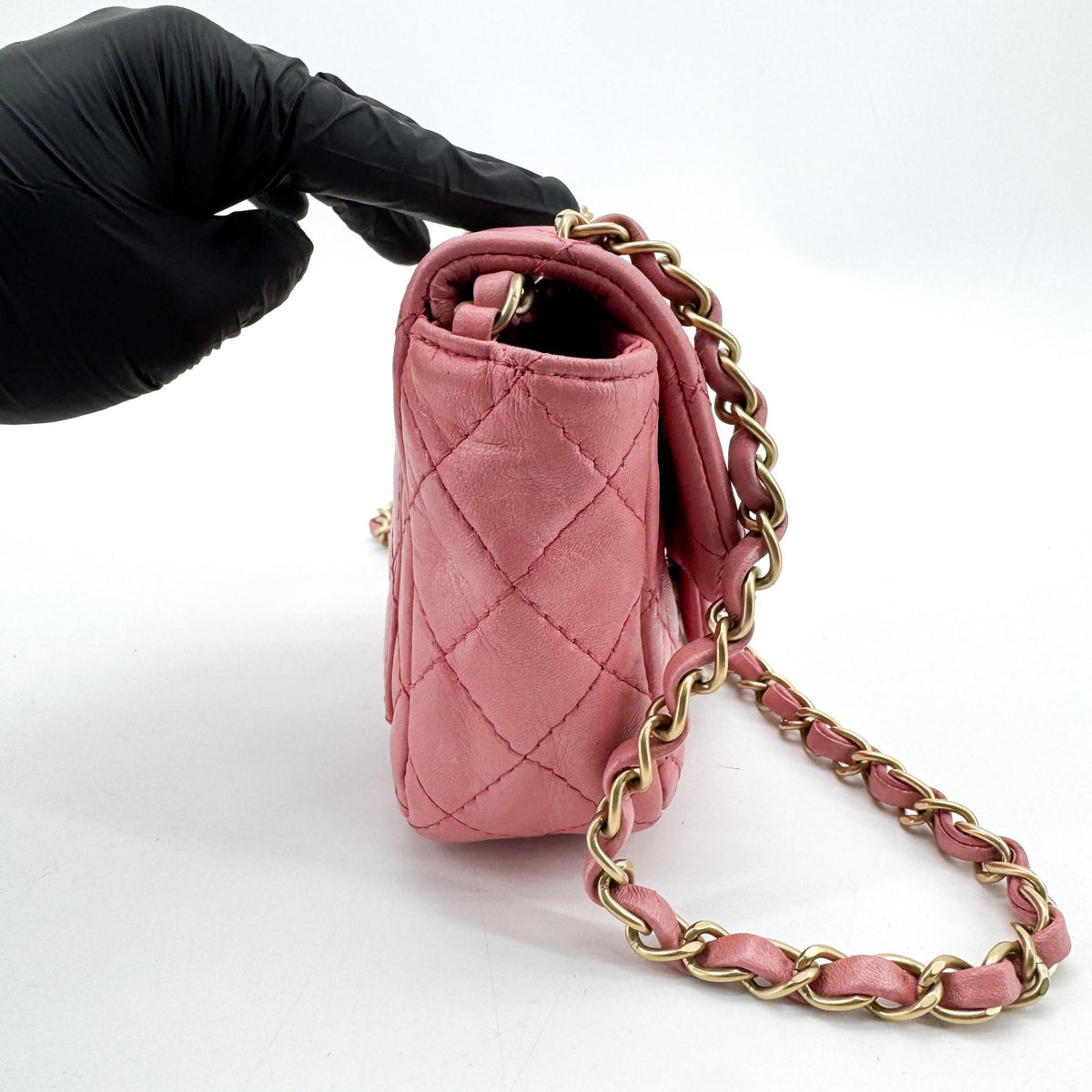 Chanel Jewel CC Logo Mini Flap Bag Pink