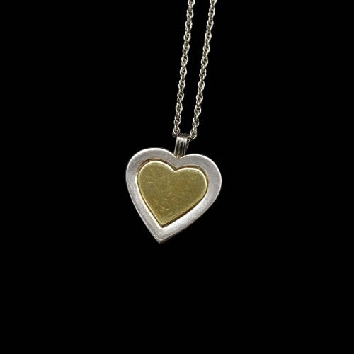 Tiffany & Co. Double Heart 18K Combination Necklace