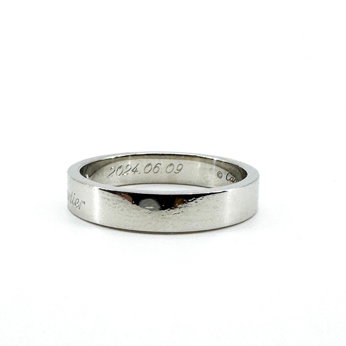 Cartier C de Cartier Wedding Band Platinum 1 Diamond Size 58