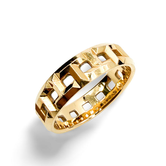 Tiffany T True Wide Ring 18K Rose Gold