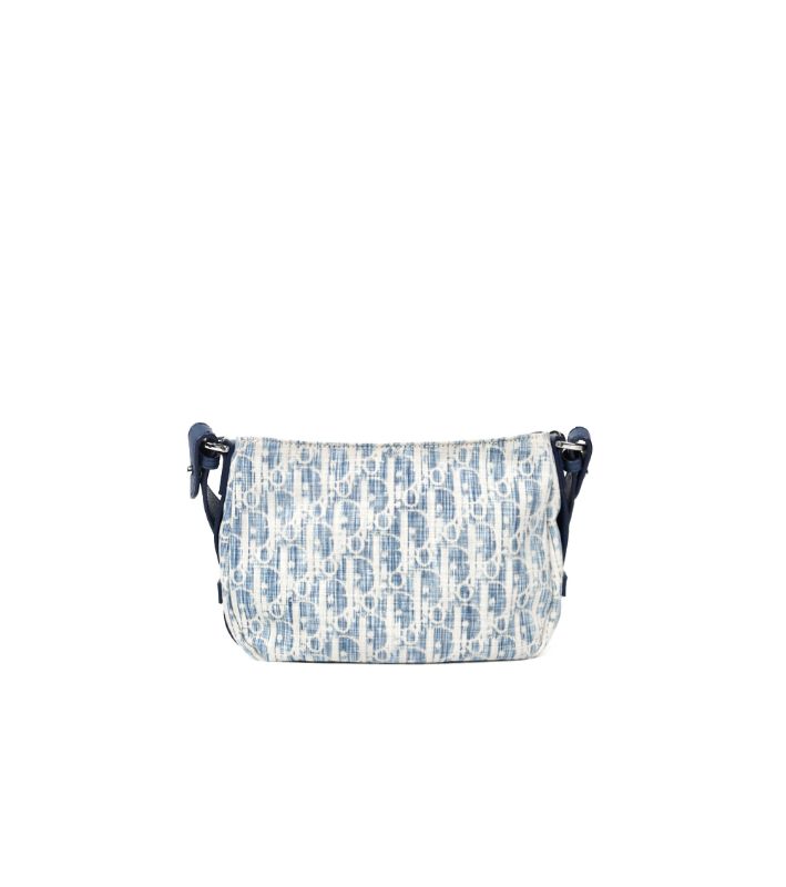 Dior Sky Blue Oblique Saddle Bag