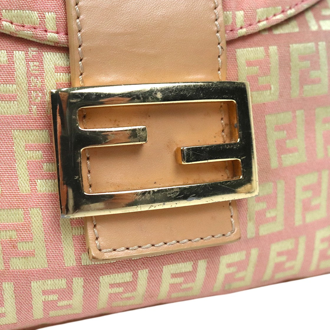 Fendi Pink Zucchino Mamma Bag