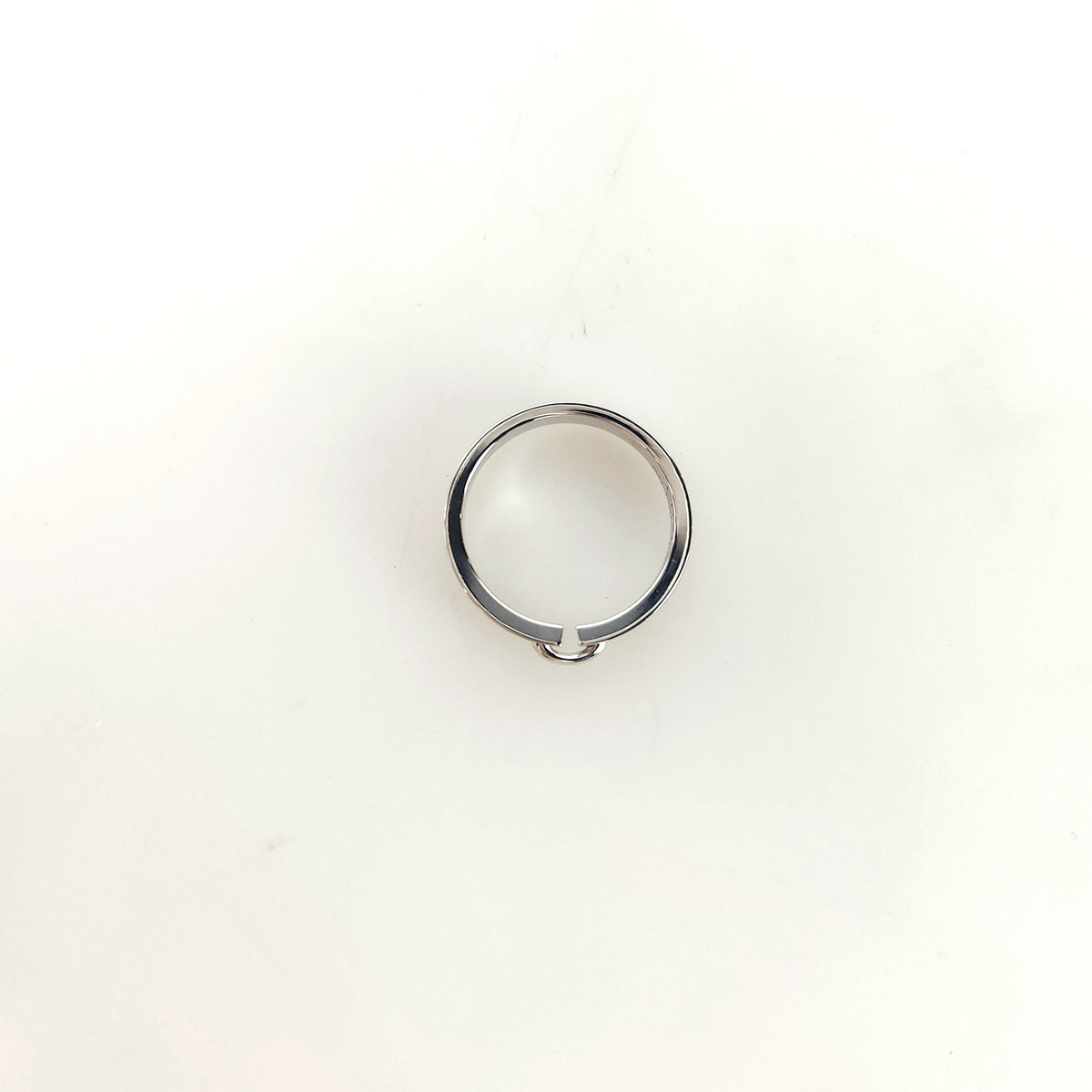60 Liens Évidence White Gold 4mm Ring