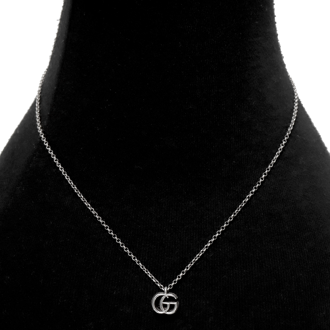 Gucci Double G Silver Necklace