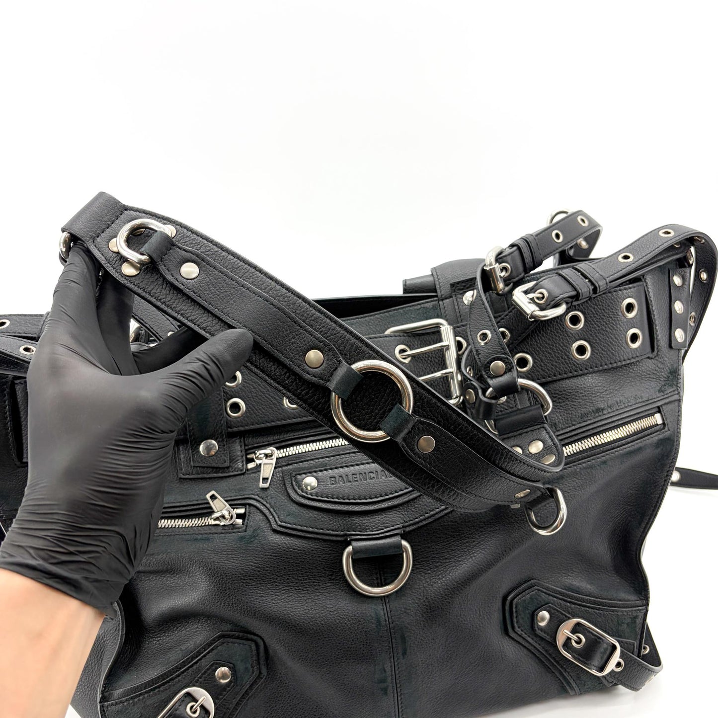 Balenciaga EMO Large Tote Bag Black